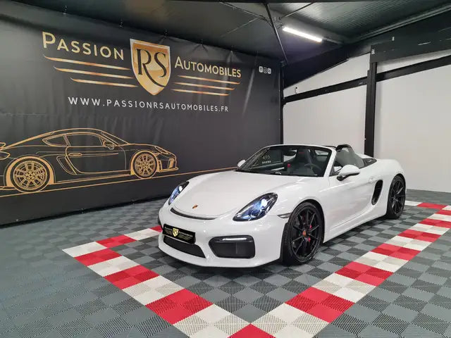 Porsche 981 Spyder Blanche rouge